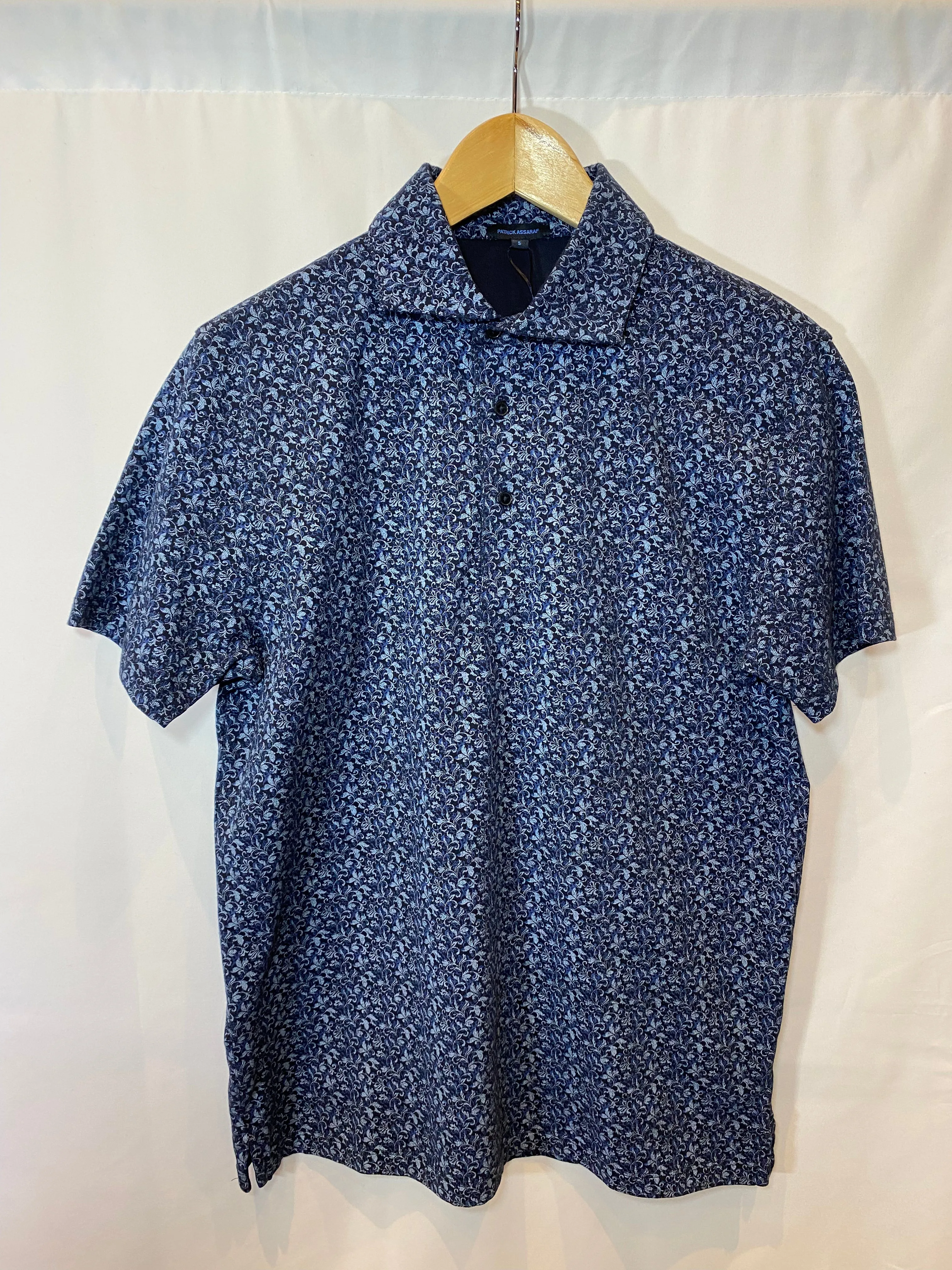 SHORT SLEEVE PAISLEY PRINT POLO