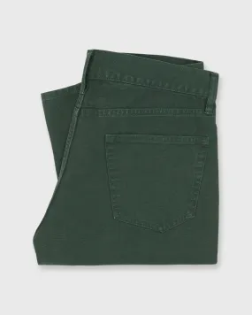 Slim Straight 5-Pocket Pant in Pine Canvas