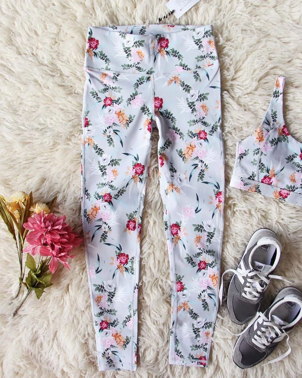 Sporty Gym Leggings in Floral