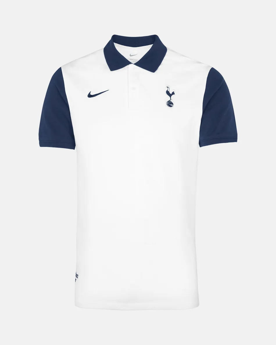 Spurs Nike Mens Slim White & Navy Polo 2024/25