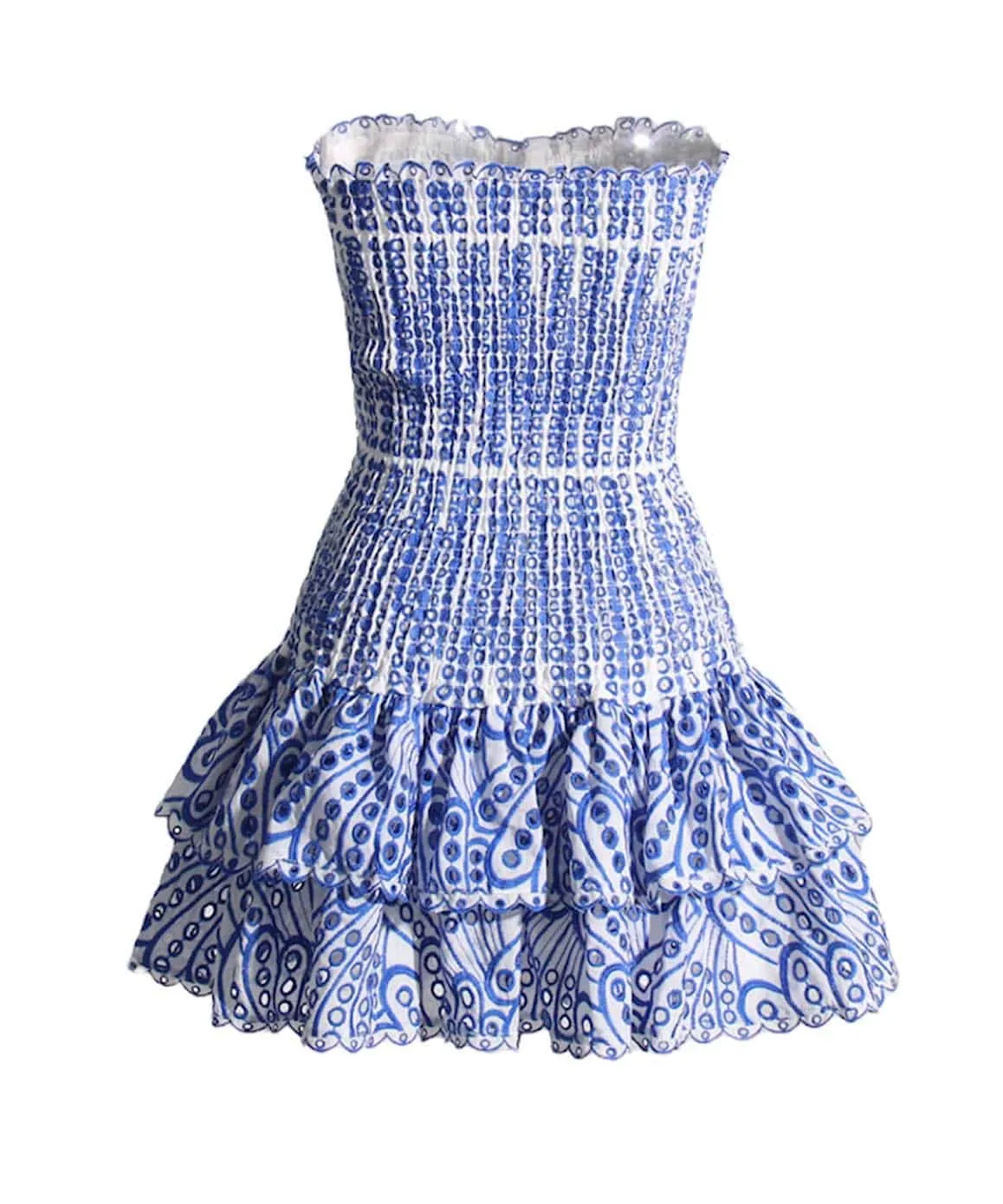 Strapless Elastic Woven Mini Dress