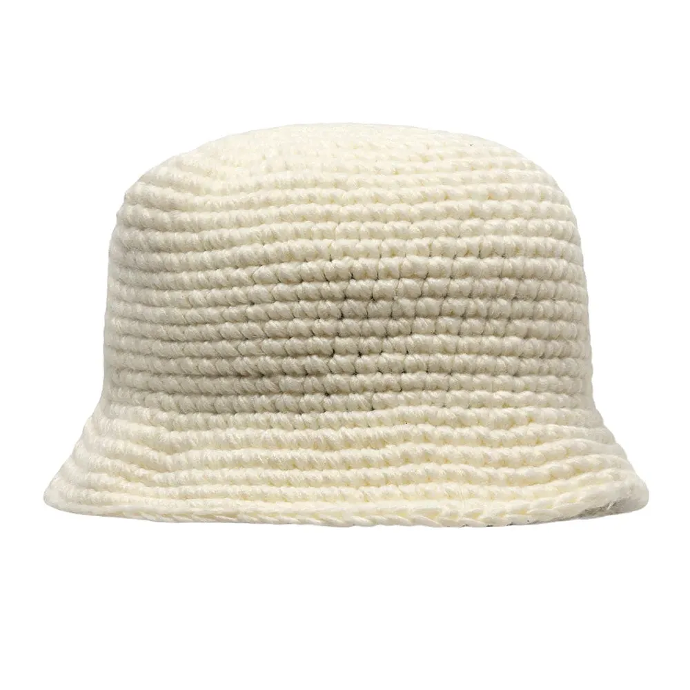 STSSY SS LINK KNIT BUCKET HAT // BONE