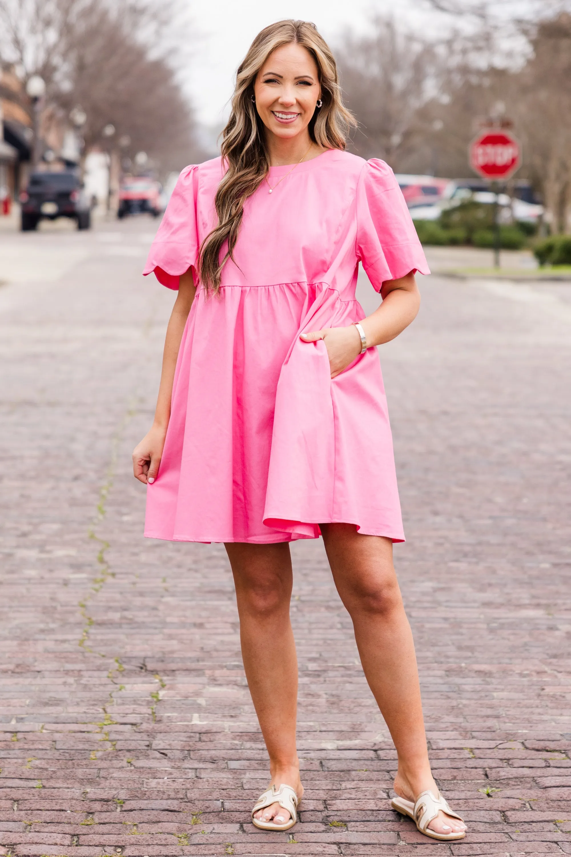 Sweet New Days Dress, Pink