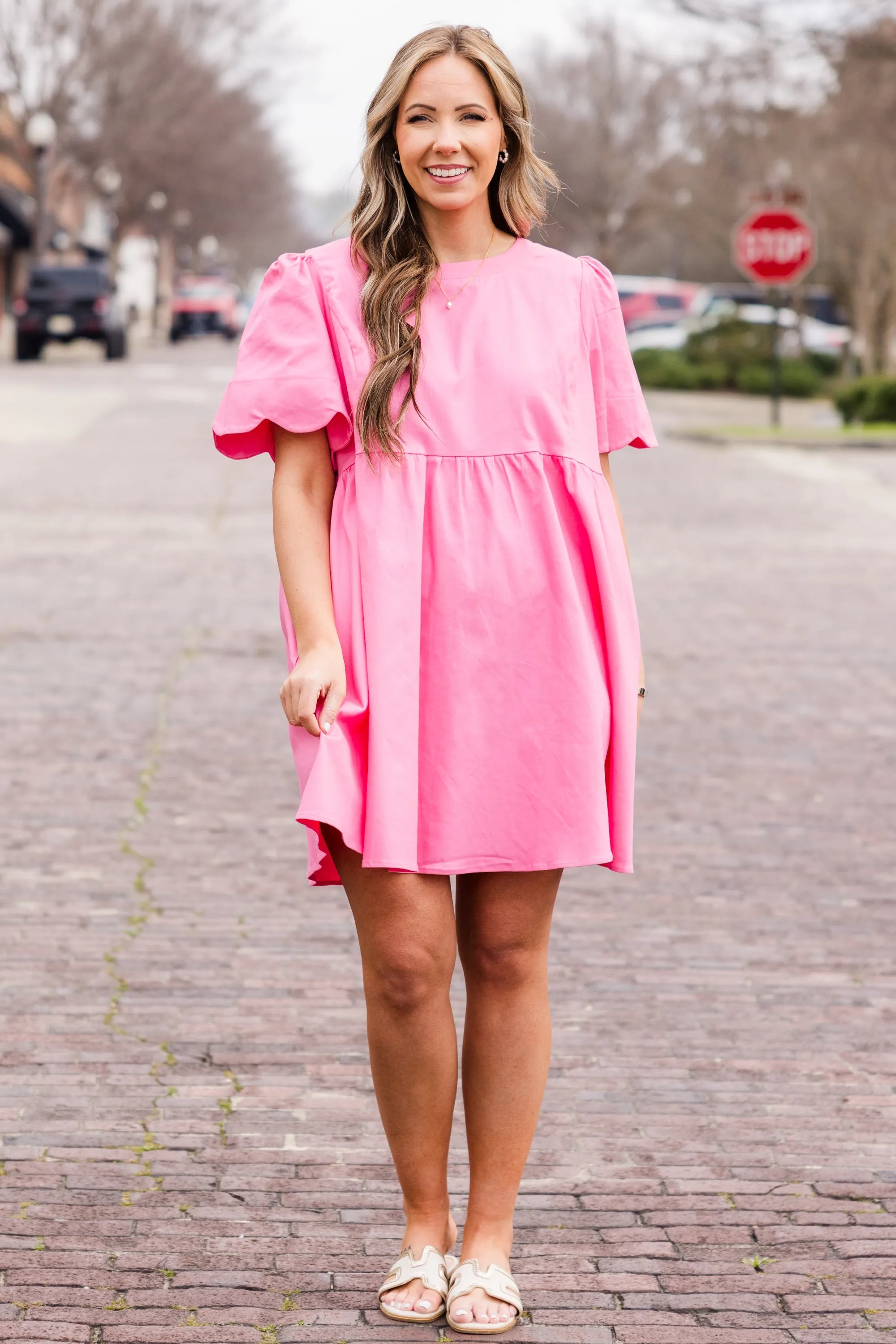 Sweet New Days Dress, Pink