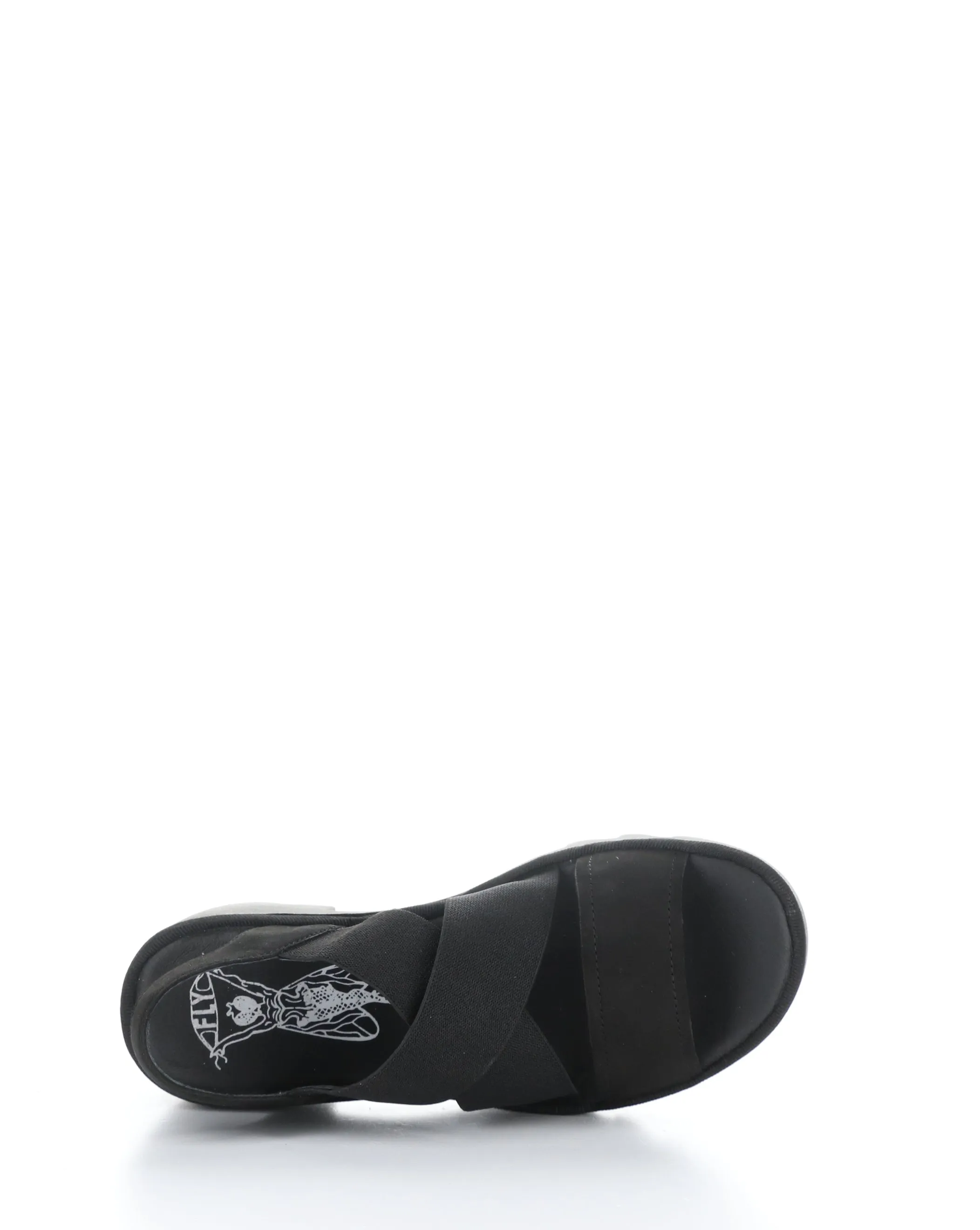 TAJI502FLY 000 BLACK Round Toe Sandals