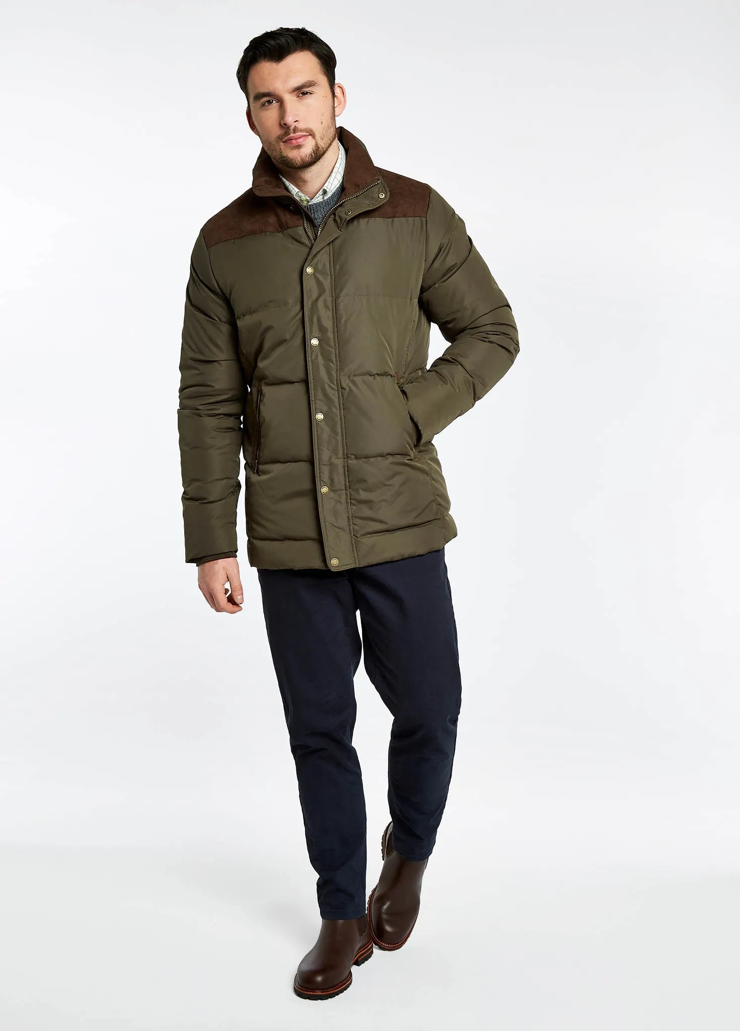 Talbot Down Filled Jacket - Olive