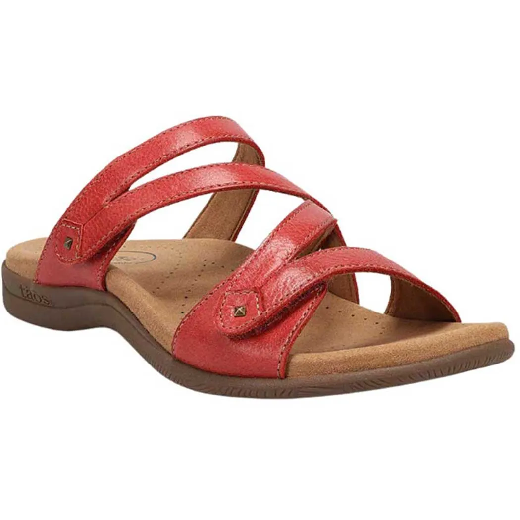 Taos Double U Slide Sandal True Red (Women's)