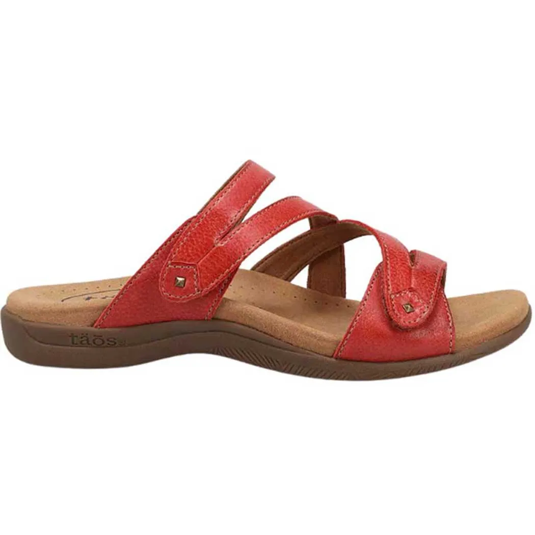 Taos Double U Slide Sandal True Red (Women's)