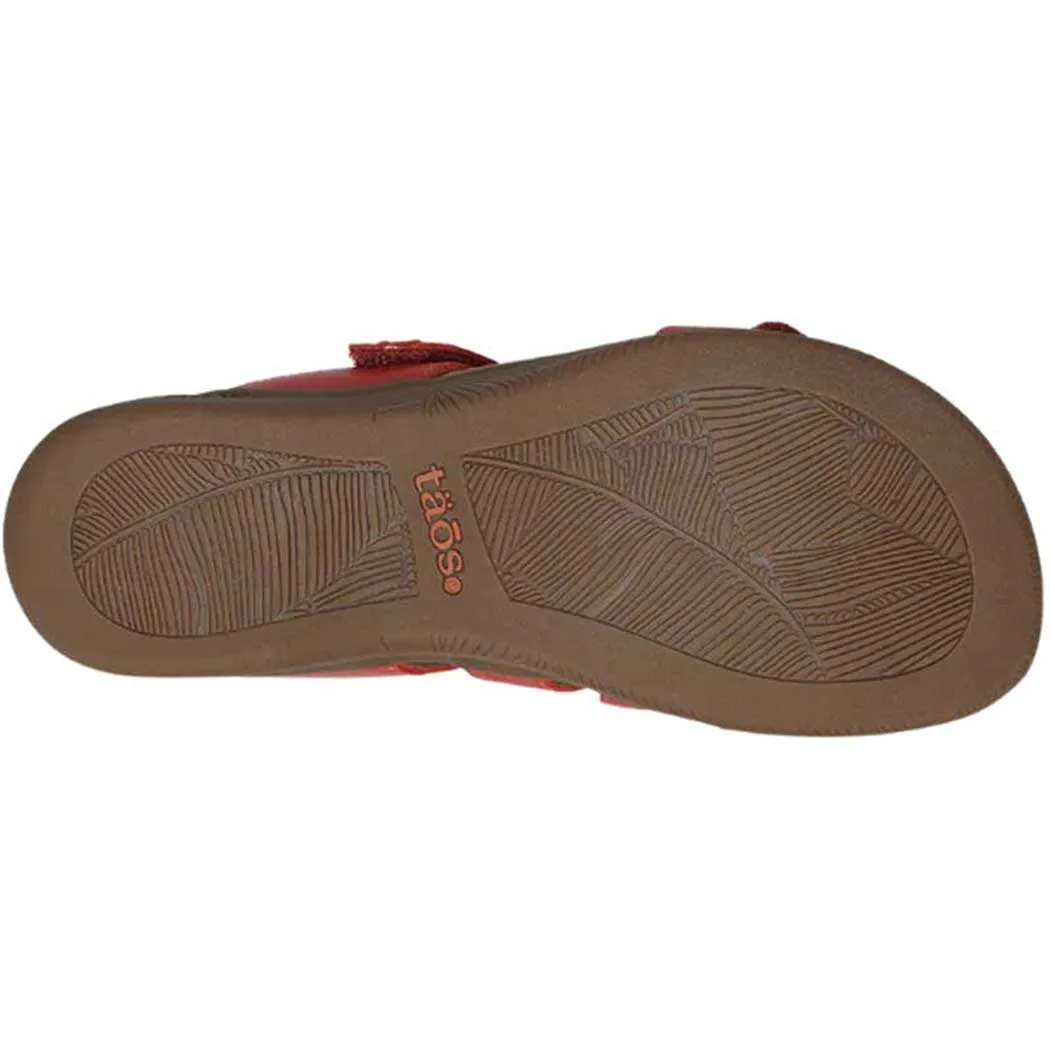 Taos Double U Slide Sandal True Red (Women's)