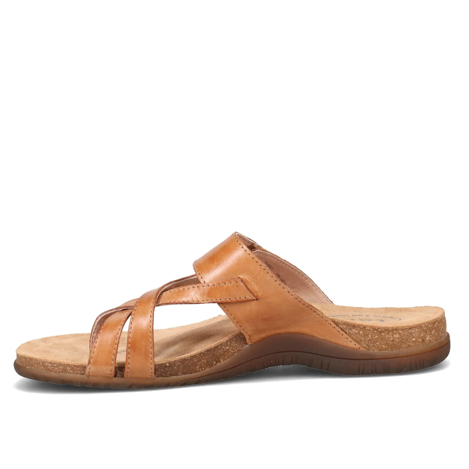 Taos Womens Perfect Leather Thong Sandal- Tan Leather