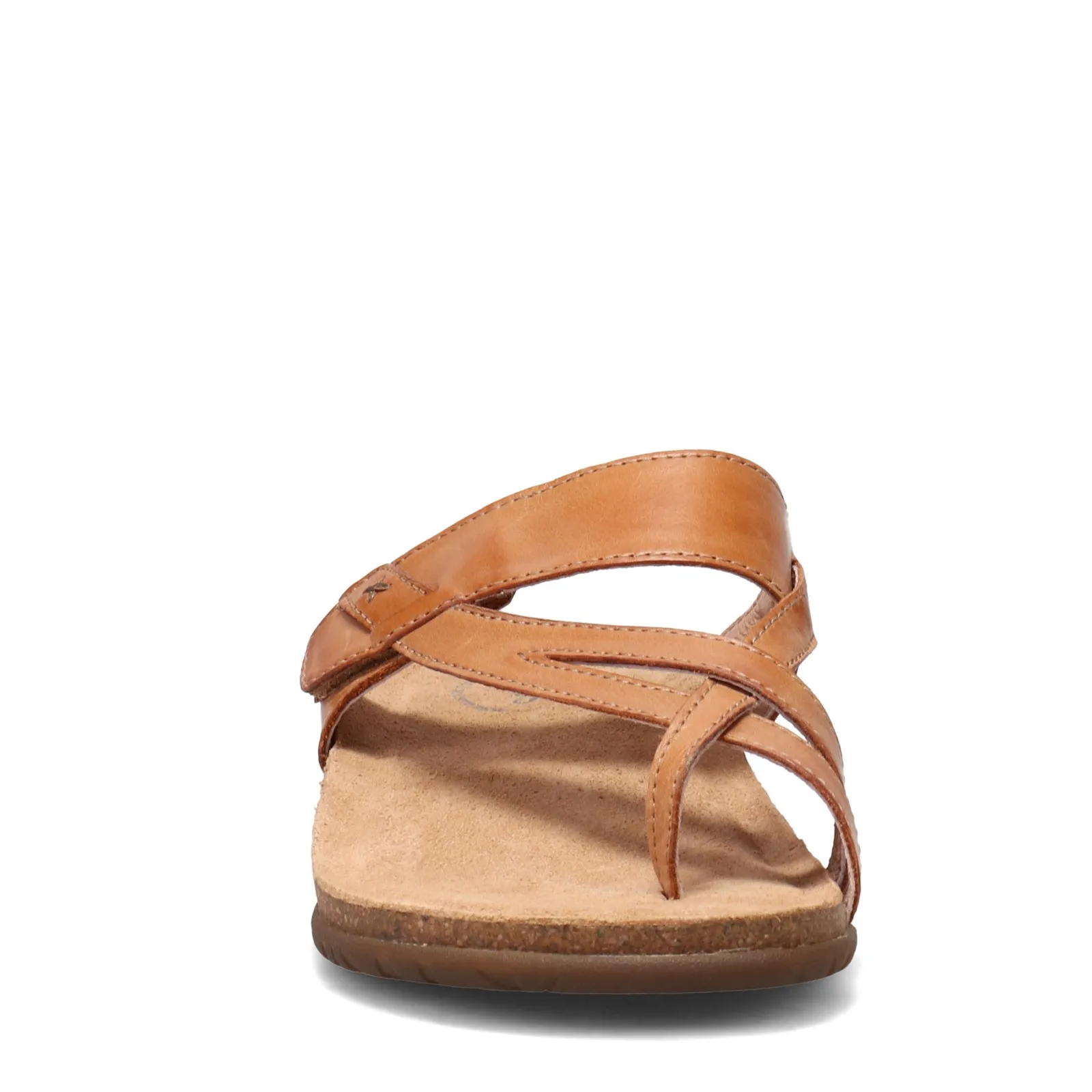 Taos Womens Perfect Leather Thong Sandal- Tan Leather