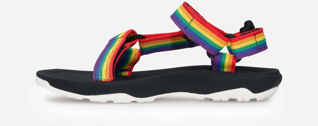 Teva Big Kids Hurricane XLT 2 Velcro Water Sandal- Rainbow Black