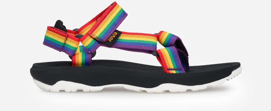 Teva Big Kids Hurricane XLT 2 Velcro Water Sandal- Rainbow Black