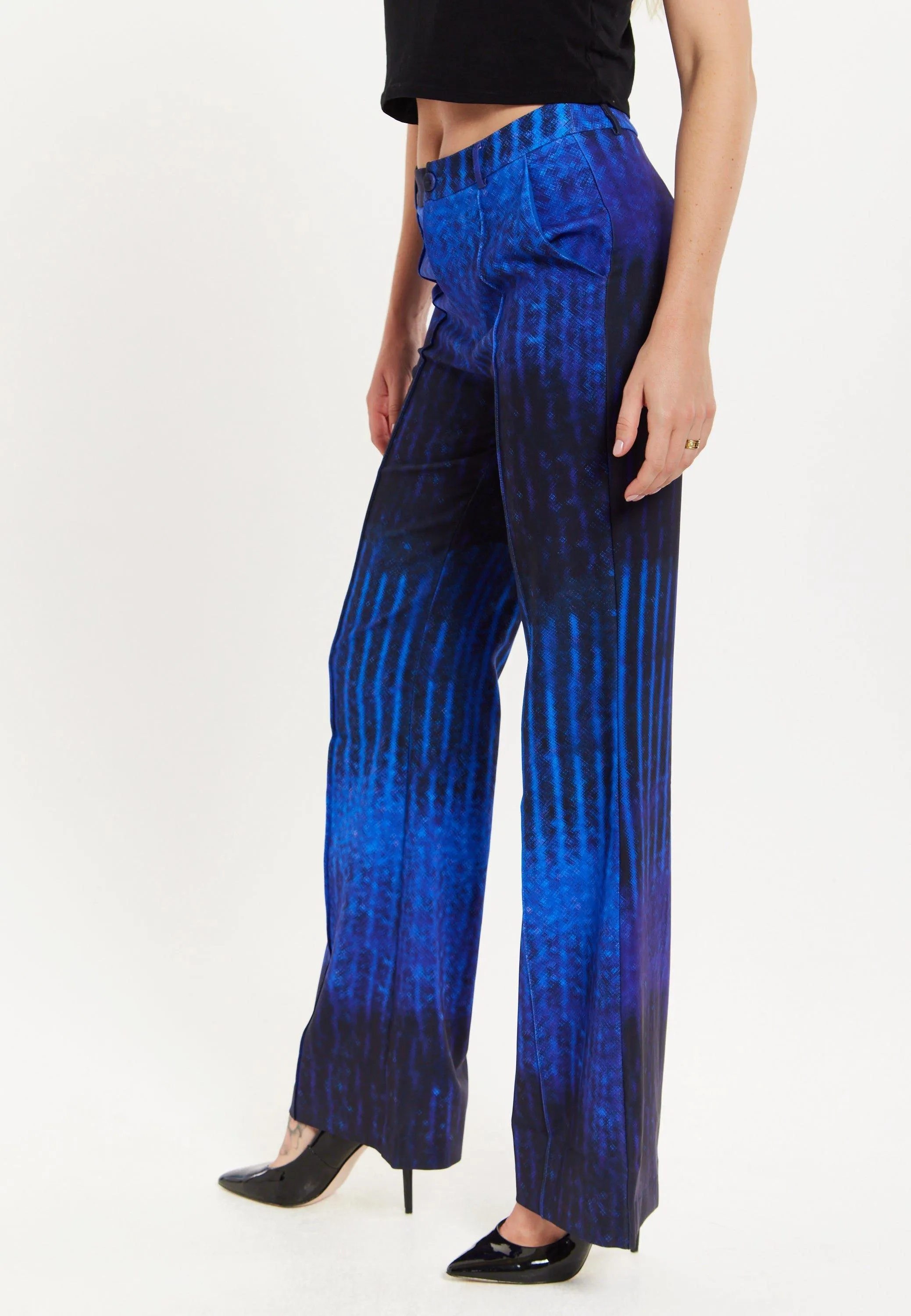 Trousers | Abstract Print Tailored Trousers | House of Holland