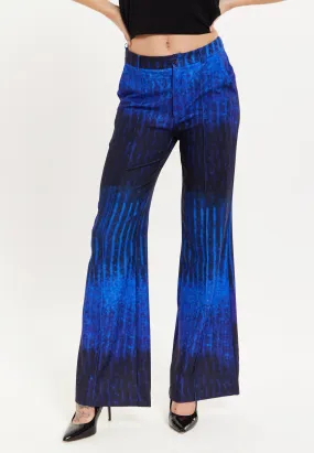 Trousers | Abstract Print Tailored Trousers | House of Holland