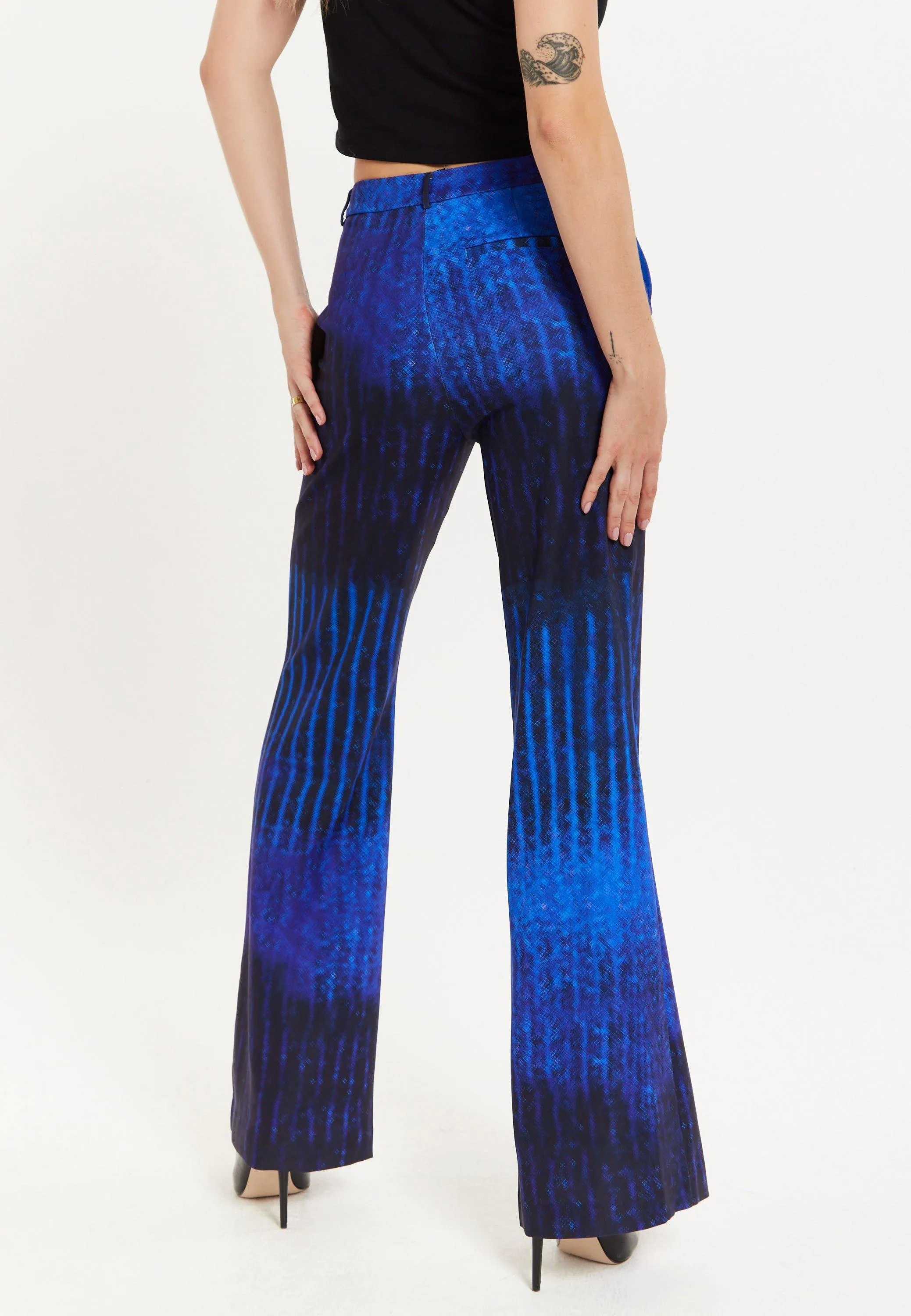 Trousers | Abstract Print Tailored Trousers | House of Holland