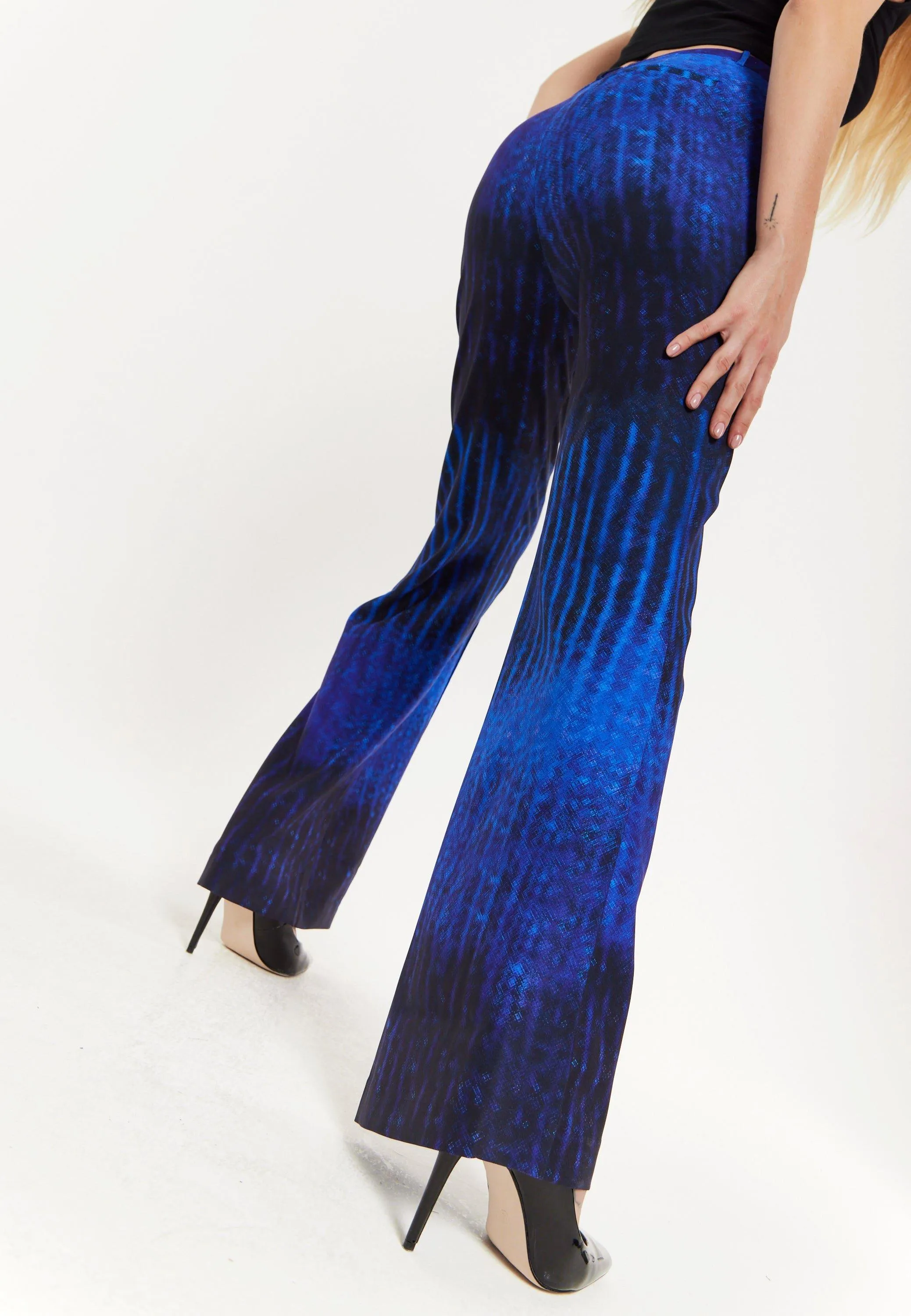 Trousers | Abstract Print Tailored Trousers | House of Holland