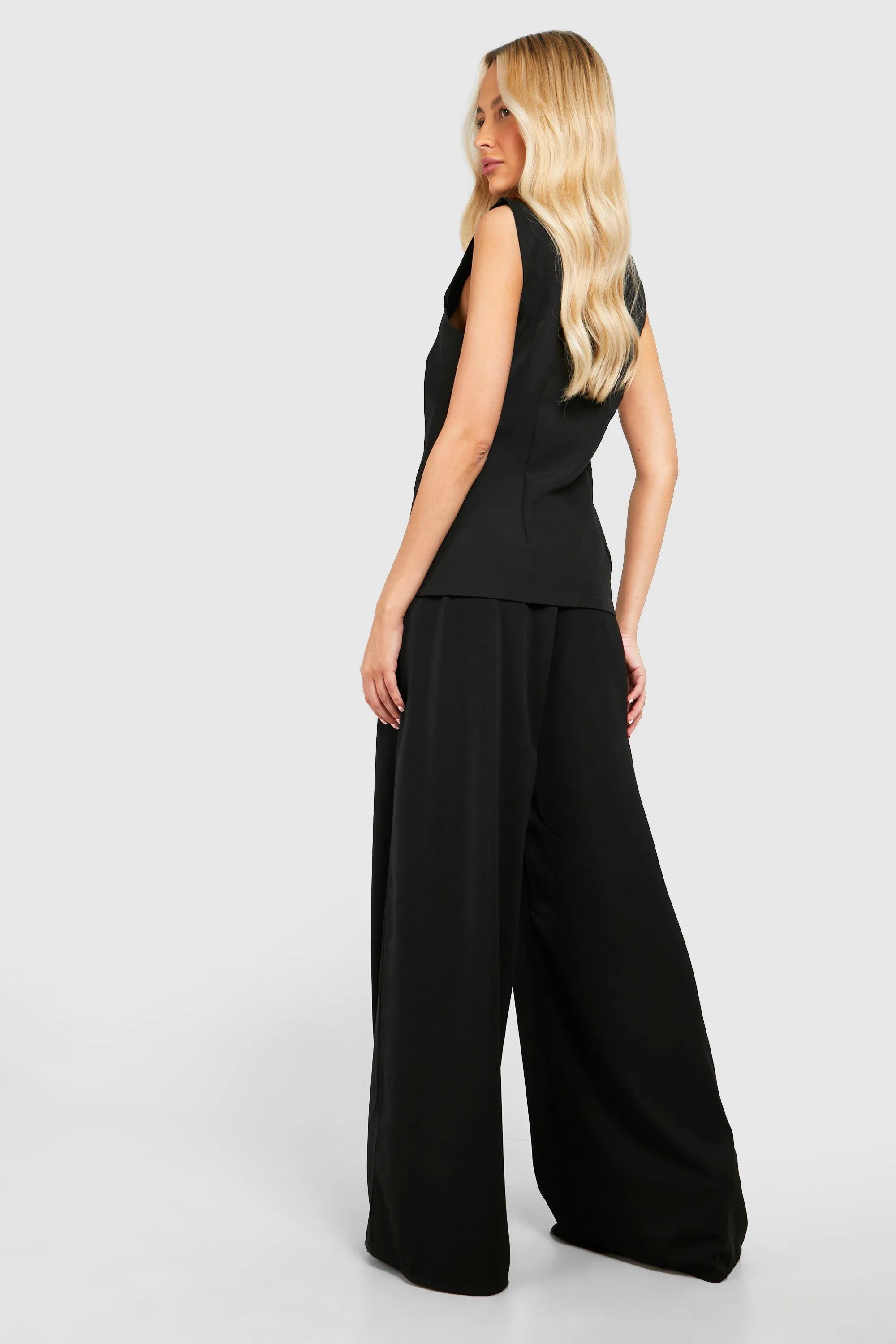 Trousers | Tall Woven Wide Leg Trousers | boohoo