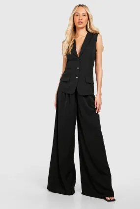 Trousers | Tall Woven Wide Leg Trousers | boohoo