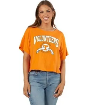 UG Apparel Women's NCAA Tennessee Volunteers Sunshine Cropped T-Shirt