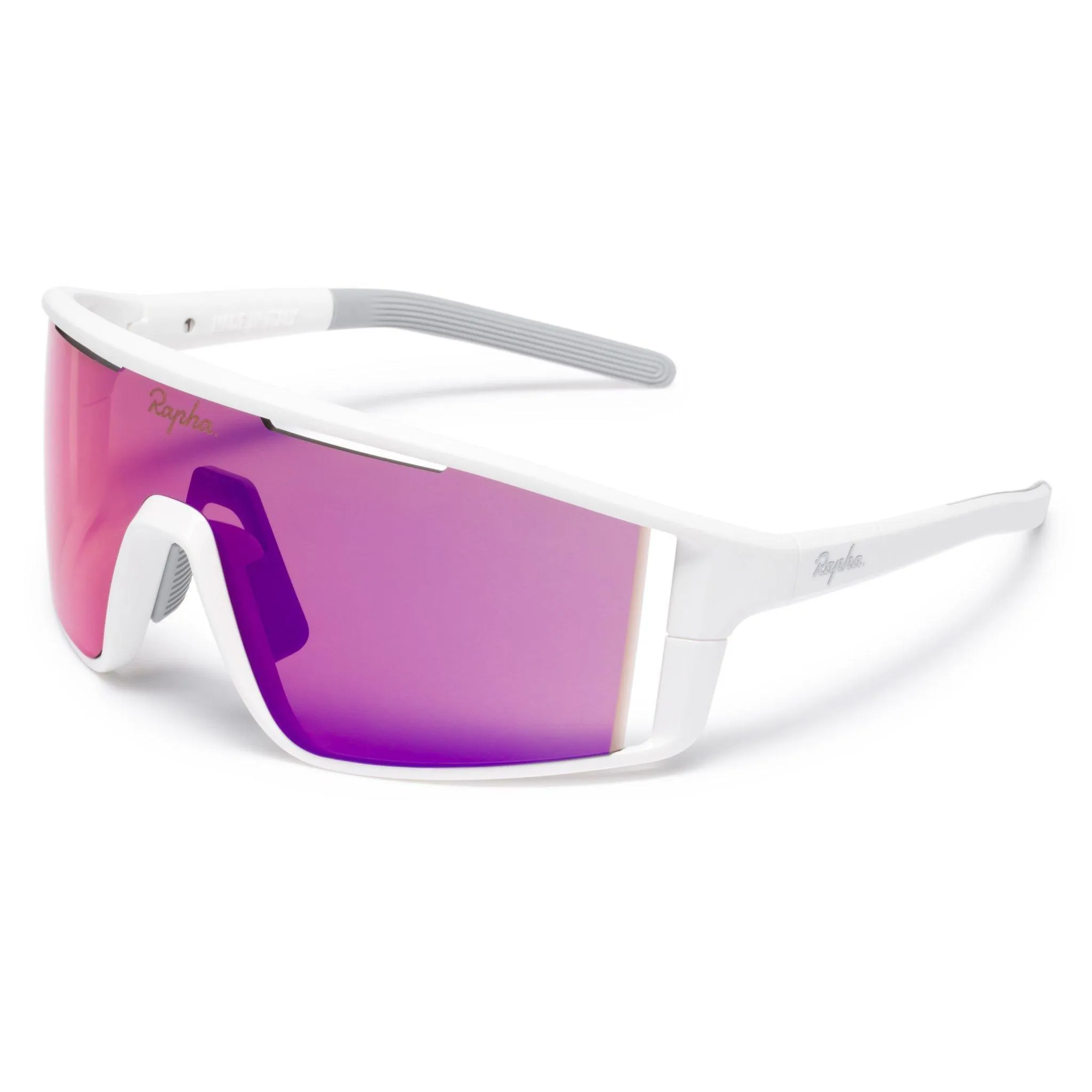 Unisex Rapha Pro Team Full Frame Glasses - White / Pink | Cycling Eyewear UK