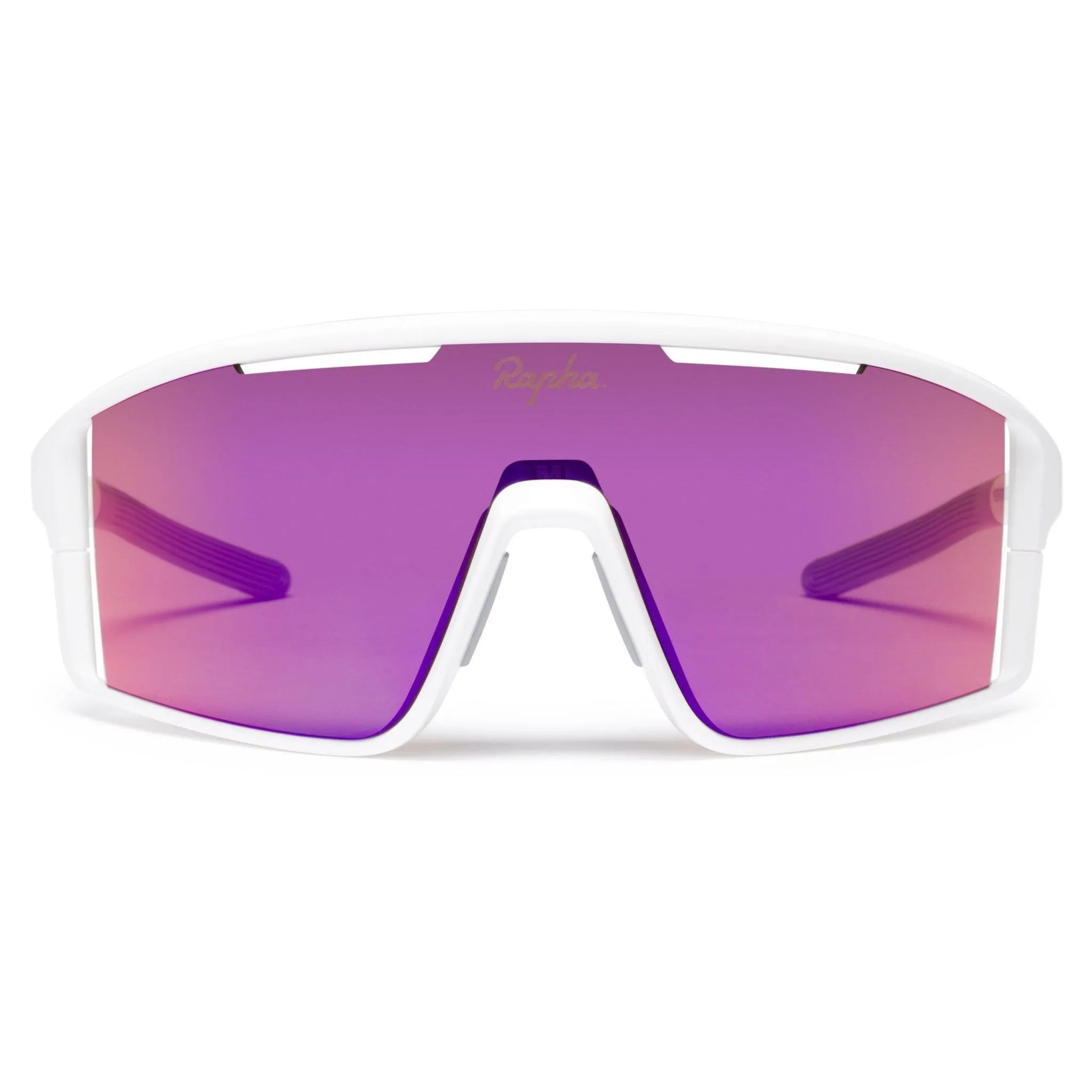 Unisex Rapha Pro Team Full Frame Glasses - White / Pink | Cycling Eyewear UK