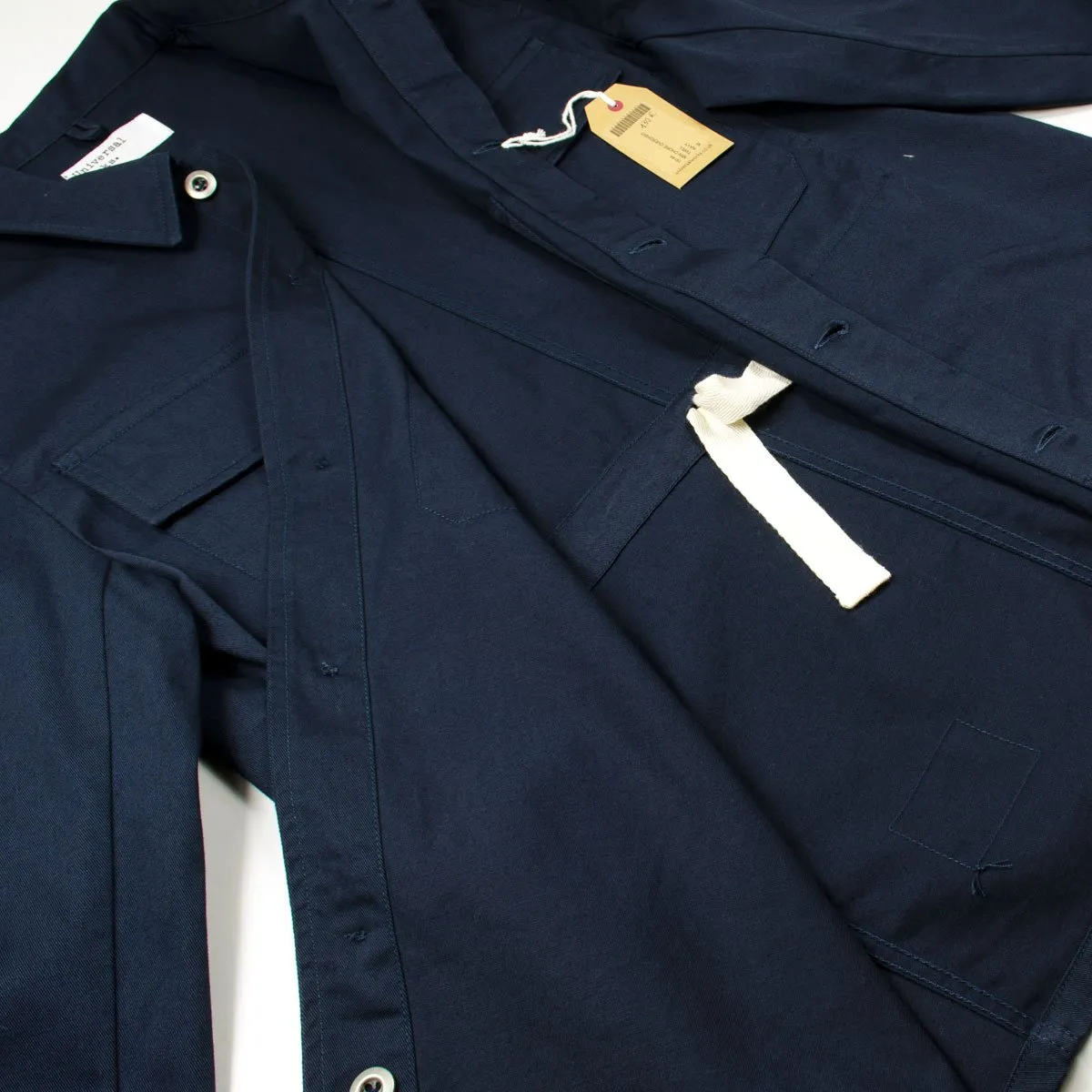 Universal Works - MW Chore Overshirt Twill - Navy