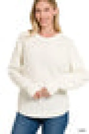 White Knitted Sweater