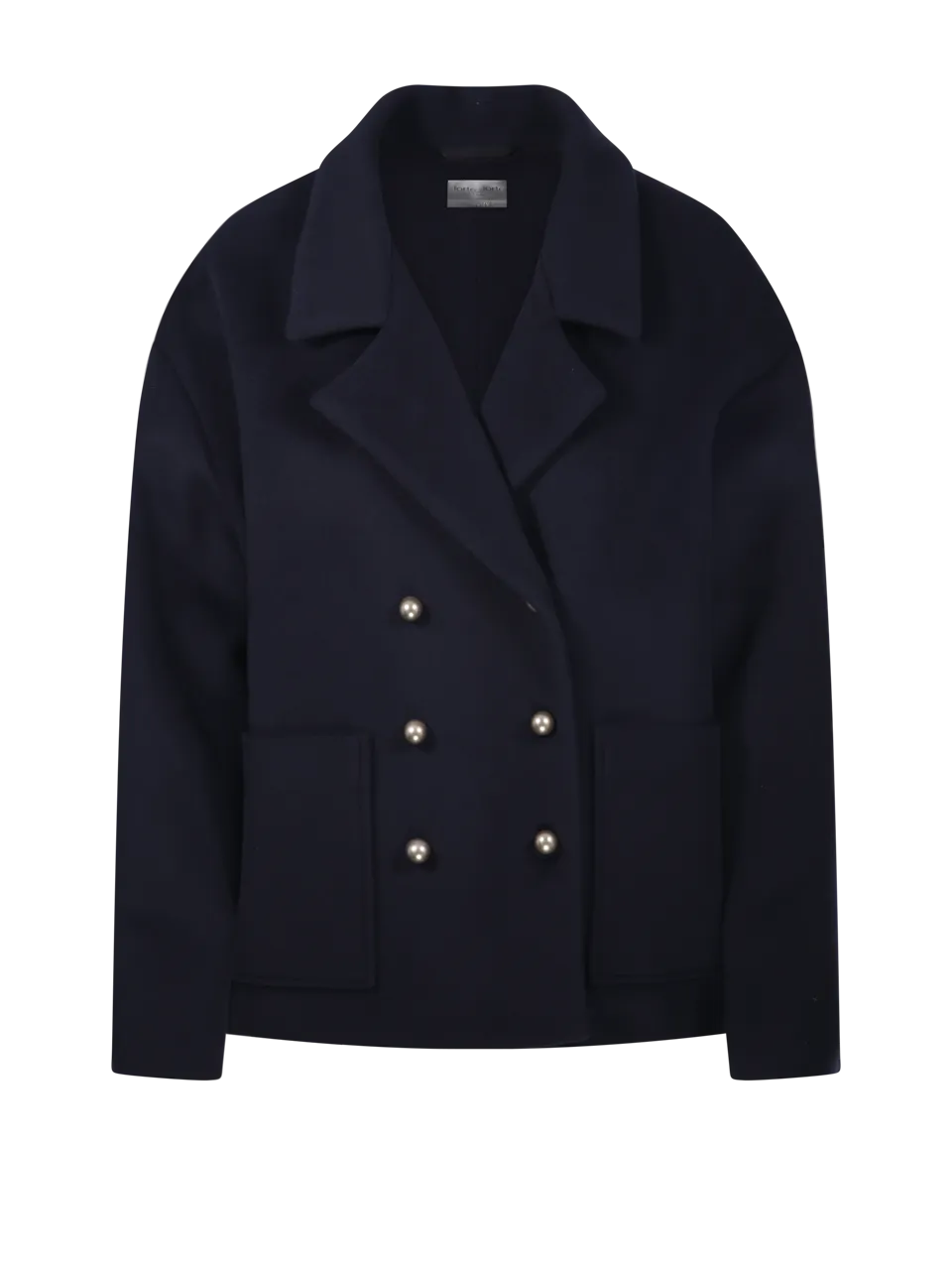 WOMAN FORTE FORTE BLUE VIRGIN WOOL COAT