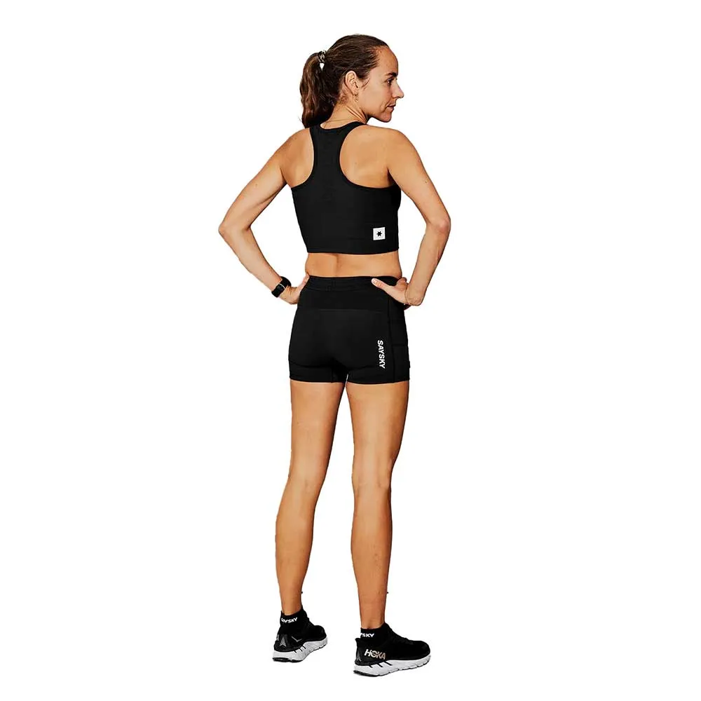 Women's Flow + Race Short Tights 4 - Black