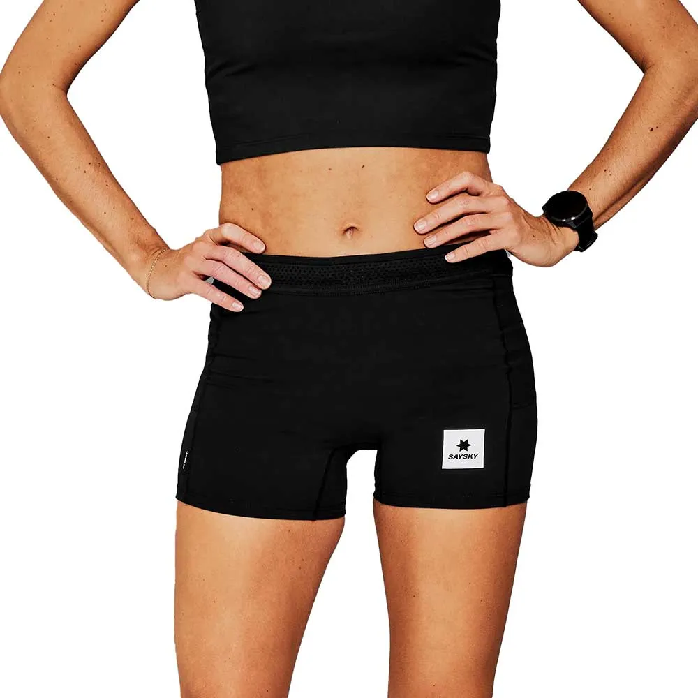 Women's Flow + Race Short Tights 4 - Black