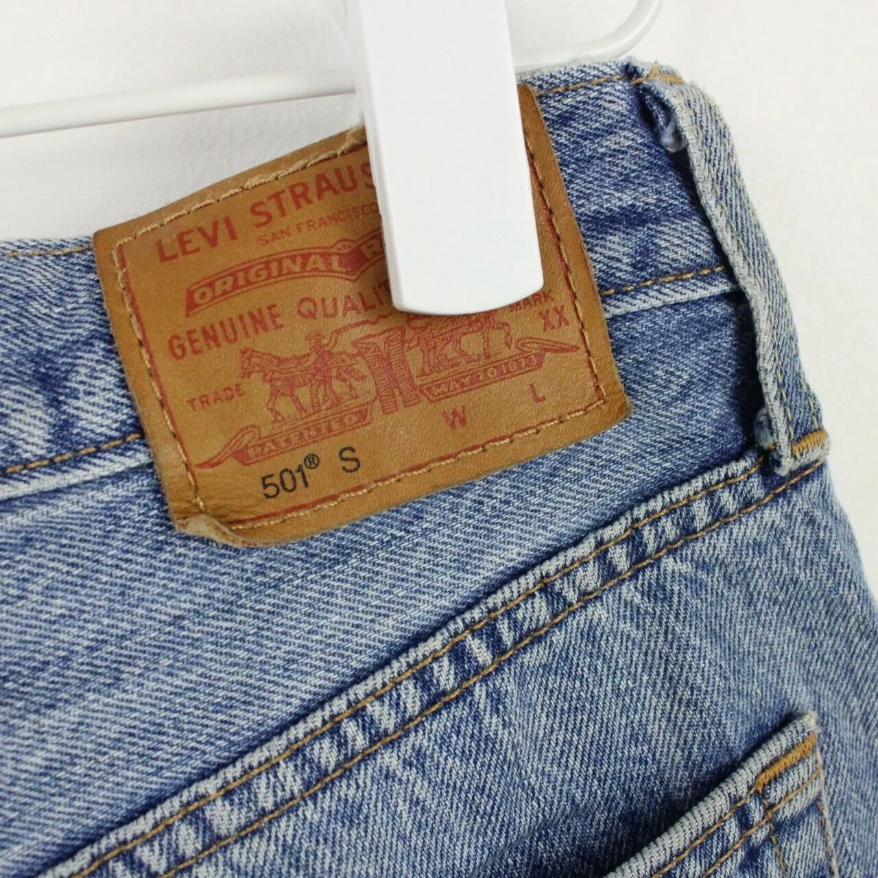 Womens LEVIS 501 S Jeans Light Blue | W28 L30