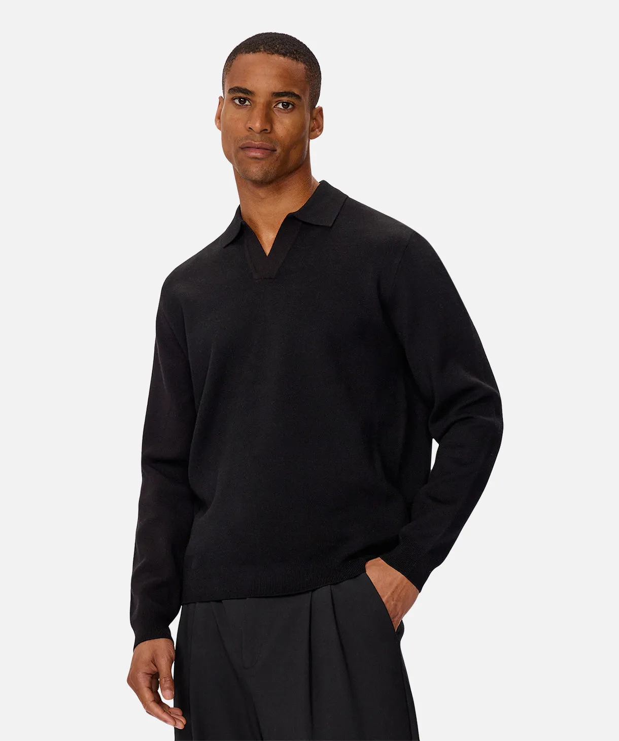 Wynslow Polo Sweater - Black