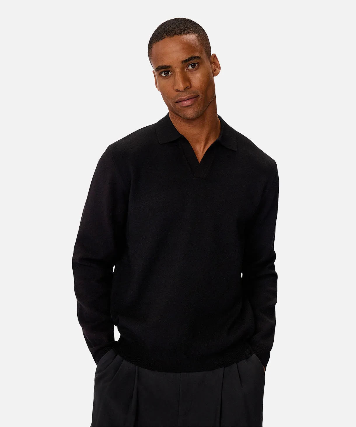 Wynslow Polo Sweater - Black