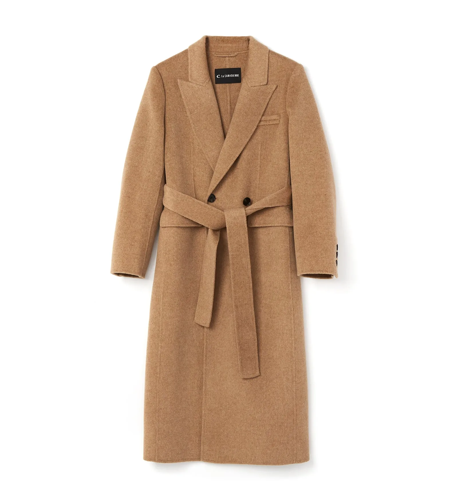 ZANE LONG WOOL WRAP COAT