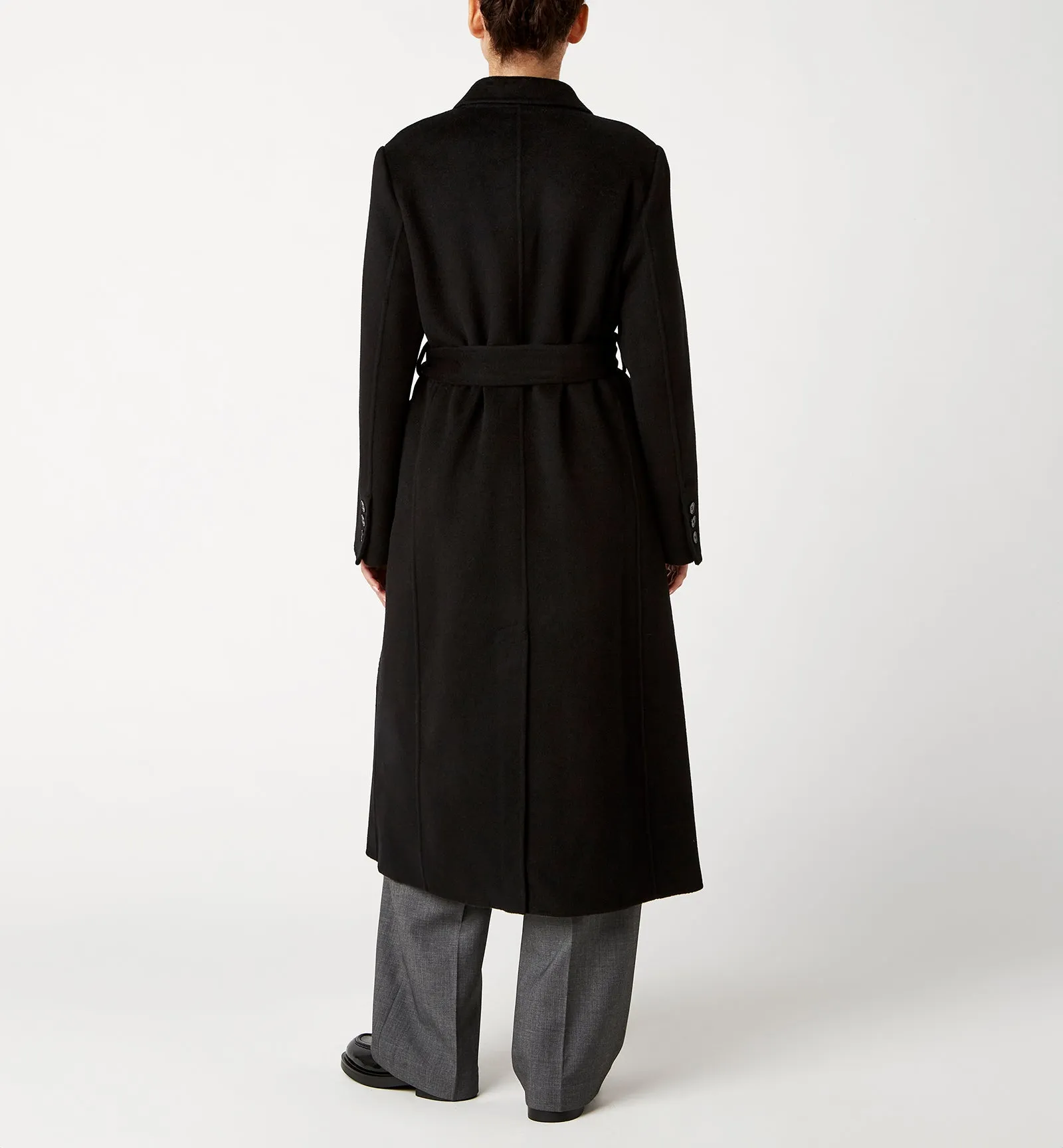 ZANE LONG WOOL WRAP COAT