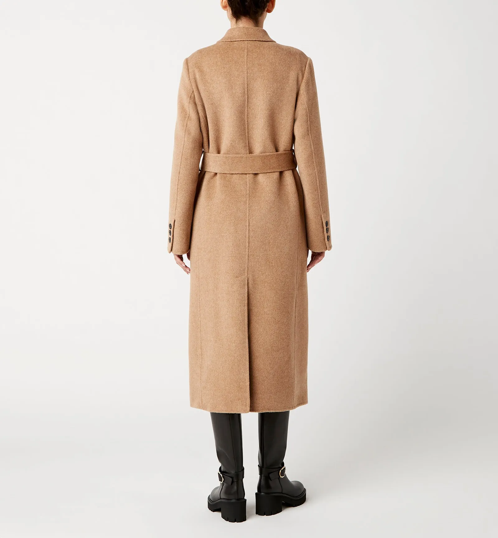 ZANE LONG WOOL WRAP COAT