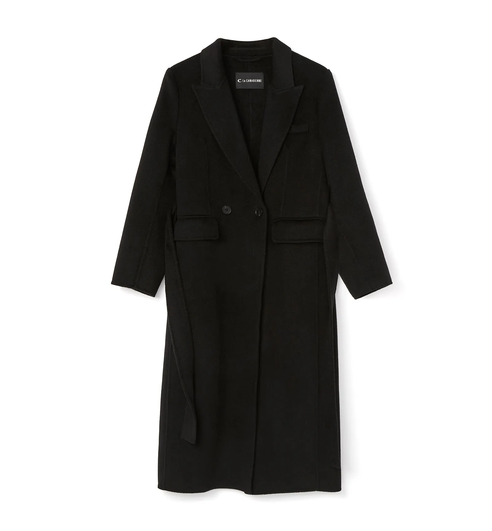 ZANE LONG WOOL WRAP COAT