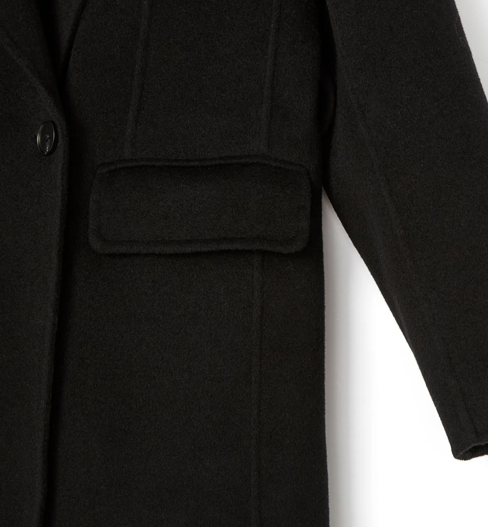 ZANE LONG WOOL WRAP COAT