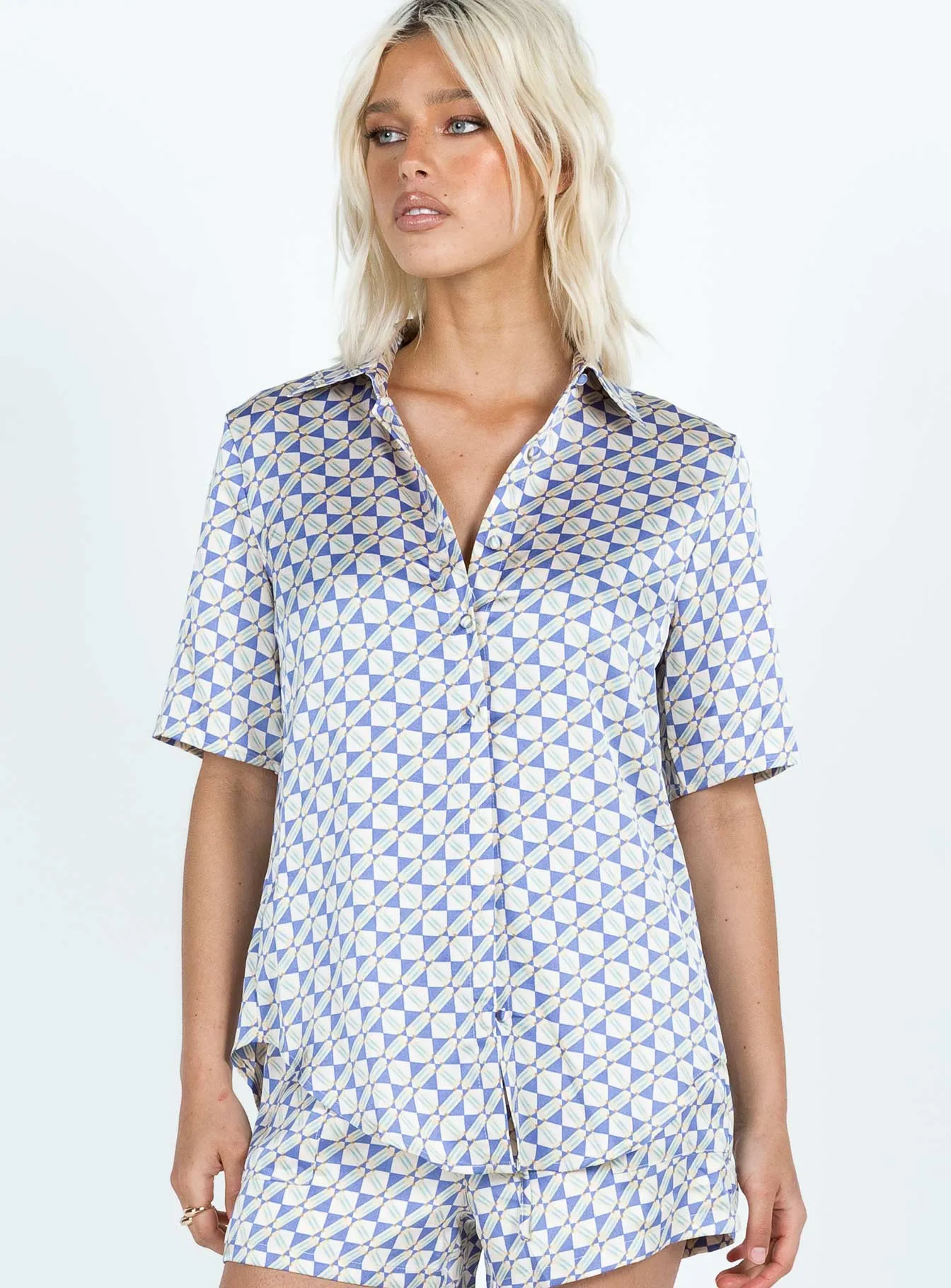 Ziggy Short Sleeve Shirt Blue